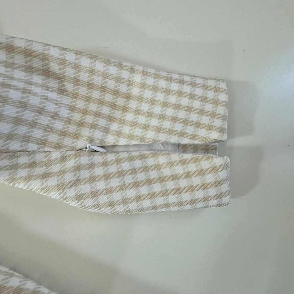 Song Of Style x Revolve Blazer Women's L Beige Check NWT‎ $228